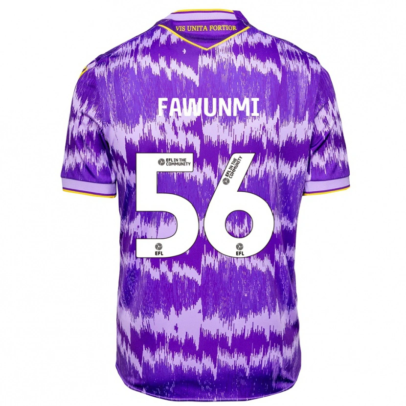 Danxen Uomo Maglia Favour Fawunmi #56 Viola Giallo Kit Gara Away 2025/26 Maglietta