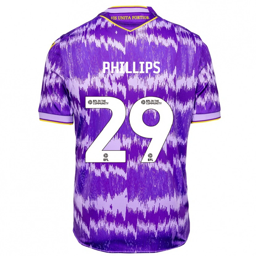 Danxen Uomo Maglia D'margio Wright-Phillips #29 Viola Giallo Kit Gara Away 2025/26 Maglietta