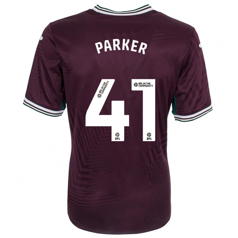 Danxen Uomo Maglia Sam Parker #41 Rosso Ruggine Bianco Kit Gara Away 2025/26 Maglietta