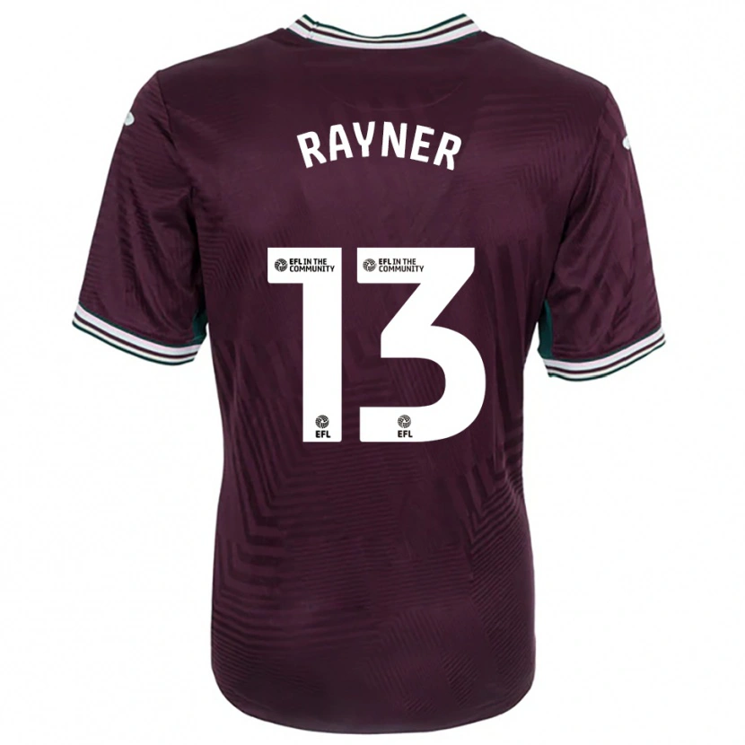 Danxen Uomo Maglia Opal Rayner #13 Rosso Ruggine Bianco Kit Gara Away 2025/26 Maglietta