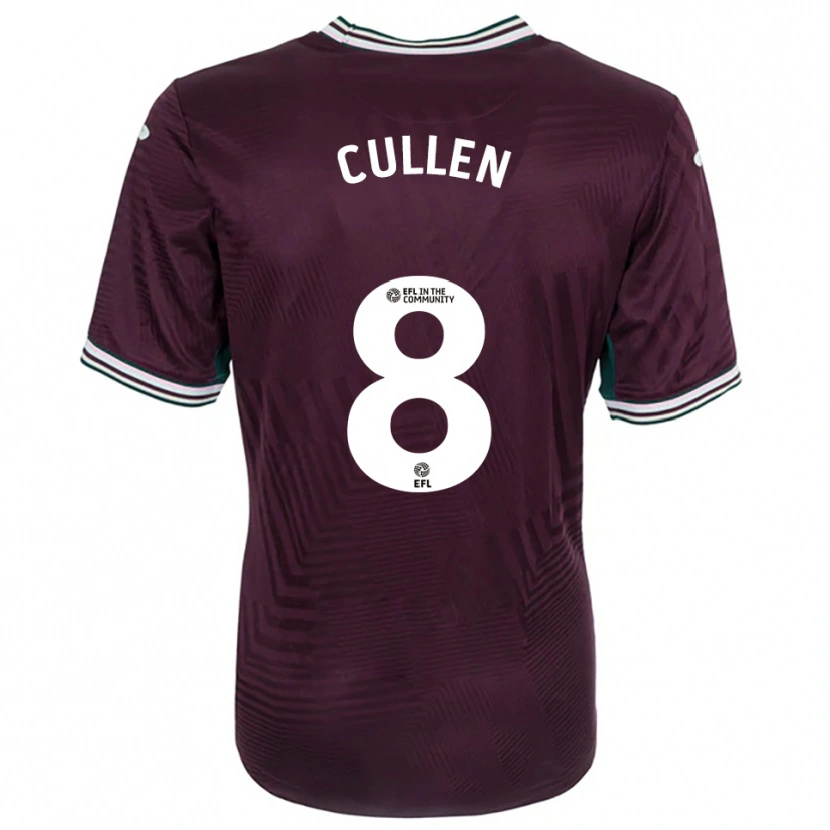 Danxen Uomo Maglia Rachel Cullen #8 Rosso Ruggine Bianco Kit Gara Away 2025/26 Maglietta