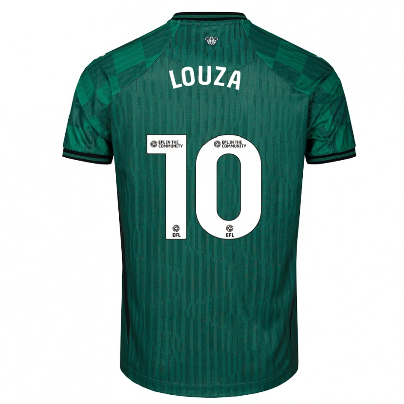 Danxen Uomo Maglia Imrân Louza #10 Verde Nero Kit Gara Away 2025/26 Maglietta