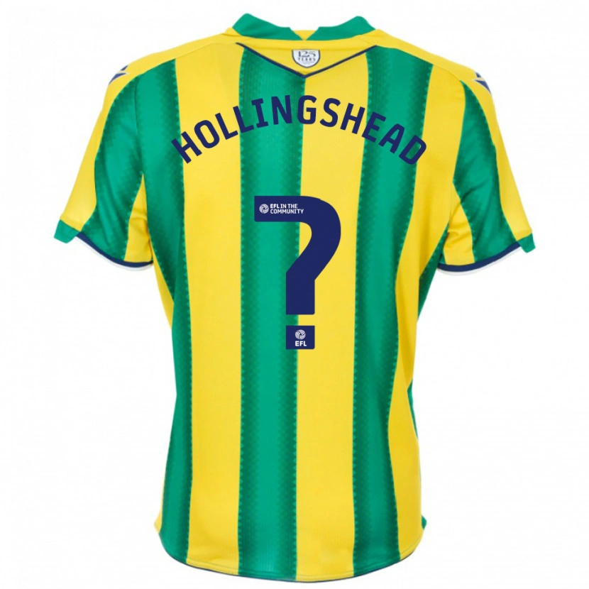 Danxen Uomo Maglia Ronnie Hollingshead #0 Giallo Verde Kit Gara Away 2025/26 Maglietta