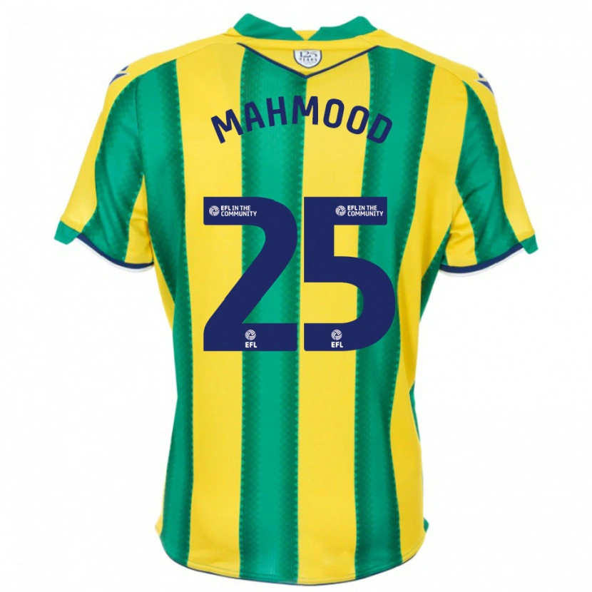 Danxen Uomo Maglia Mahmood #25 Giallo Verde Kit Gara Away 2025/26 Maglietta
