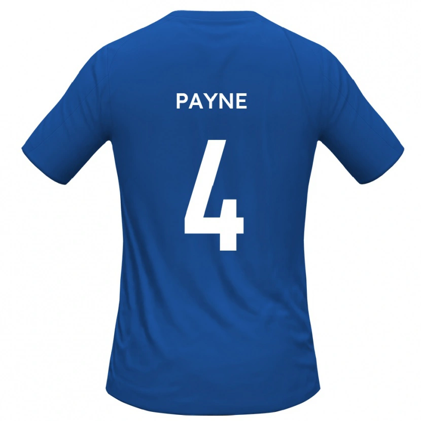 Danxen Uomo Maglia Jack Payne #4 Azzurro Cielo Kit Gara Away 2025/26 Maglietta