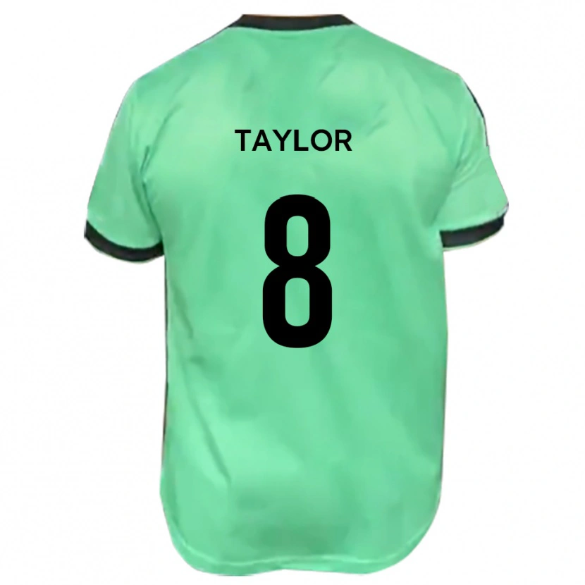 Danxen Uomo Maglia Jake Taylor #8 Turchese Nero Kit Gara Away 2025/26 Maglietta