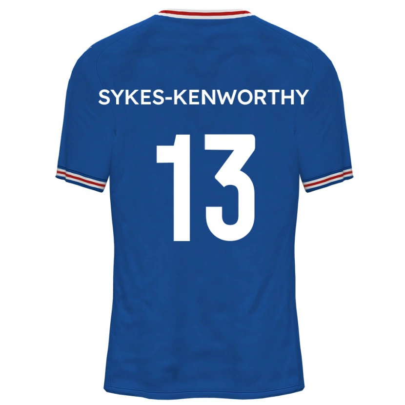 Danxen Uomo Maglia George Sykes-Kenworthy #13 Blu Dodger Kit Gara Away 2025/26 Maglietta