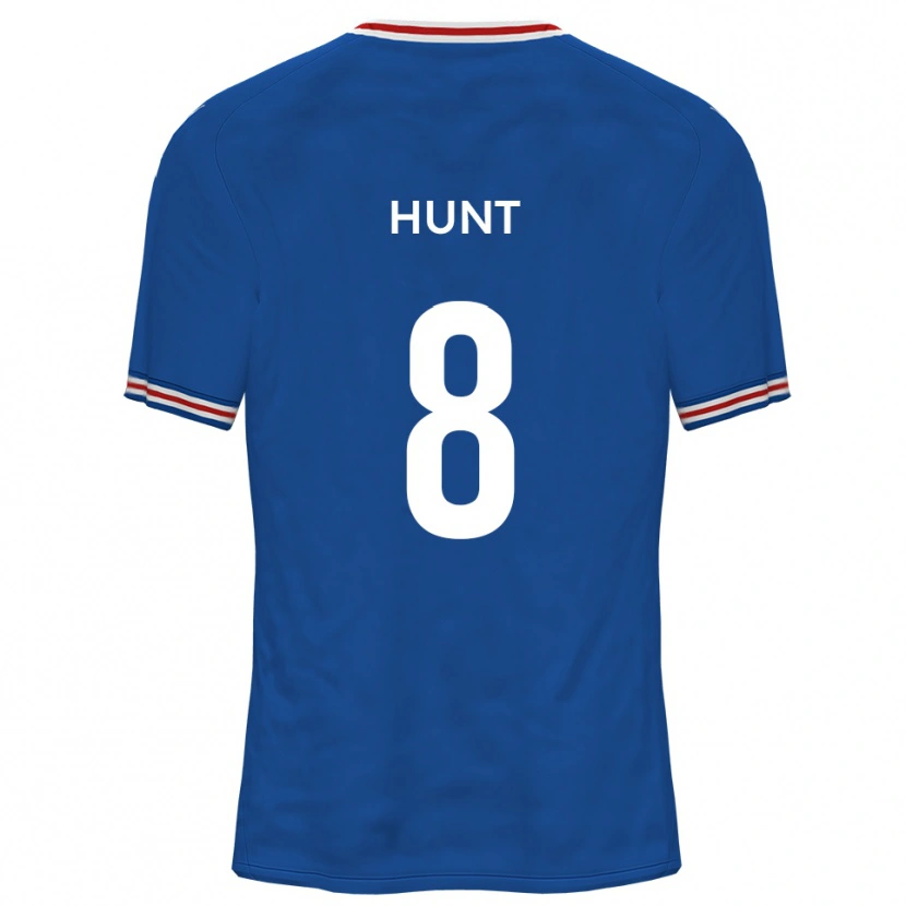 Danxen Uomo Maglia Alex Hunt #8 Blu Dodger Kit Gara Away 2025/26 Maglietta