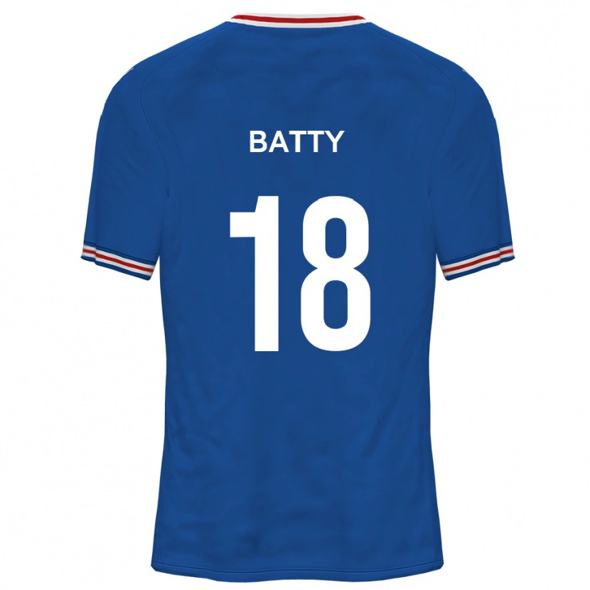 Danxen Uomo Maglia Daniel Batty #18 Blu Dodger Kit Gara Away 2025/26 Maglietta