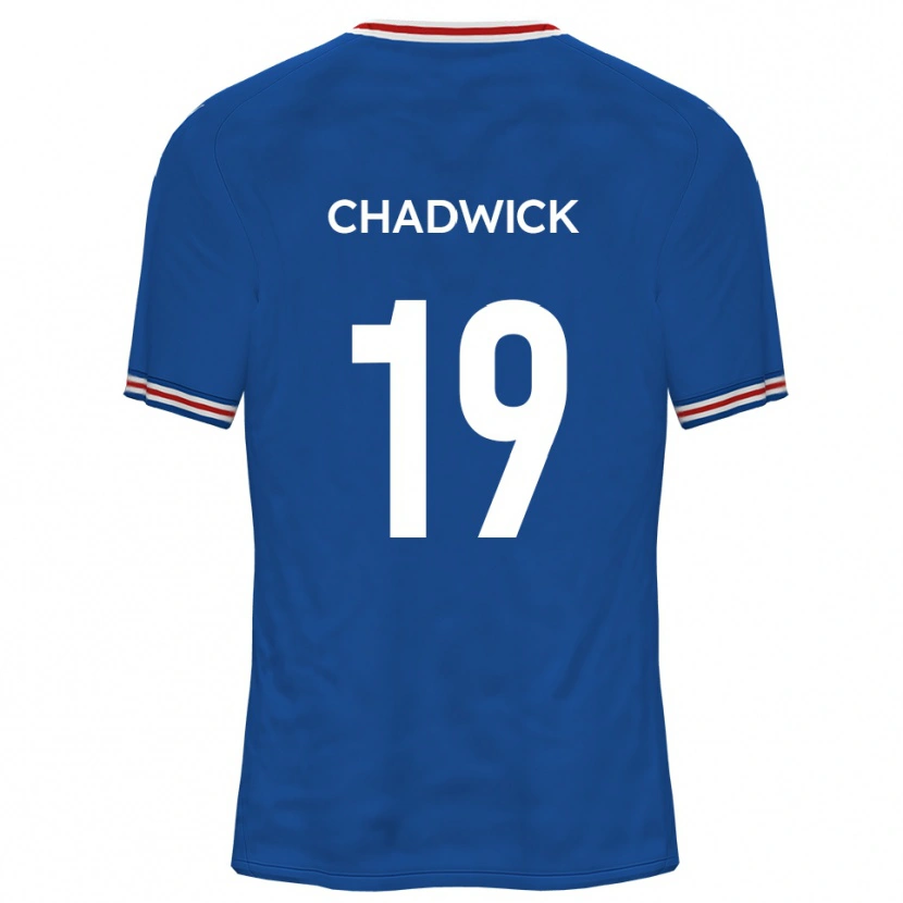 Danxen Uomo Maglia Billy Chadwick #19 Blu Dodger Kit Gara Away 2025/26 Maglietta