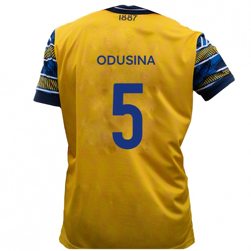 Danxen Uomo Maglia Timi Odusina #5 Giallo Nero Kit Gara Away 2025/26 Maglietta