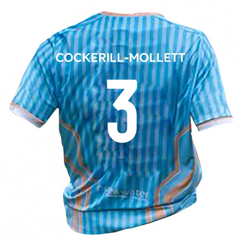 Danxen Uomo Maglia Callum Cockerill-Mollett #3 Nero Oro Kit Gara Away 2025/26 Maglietta
