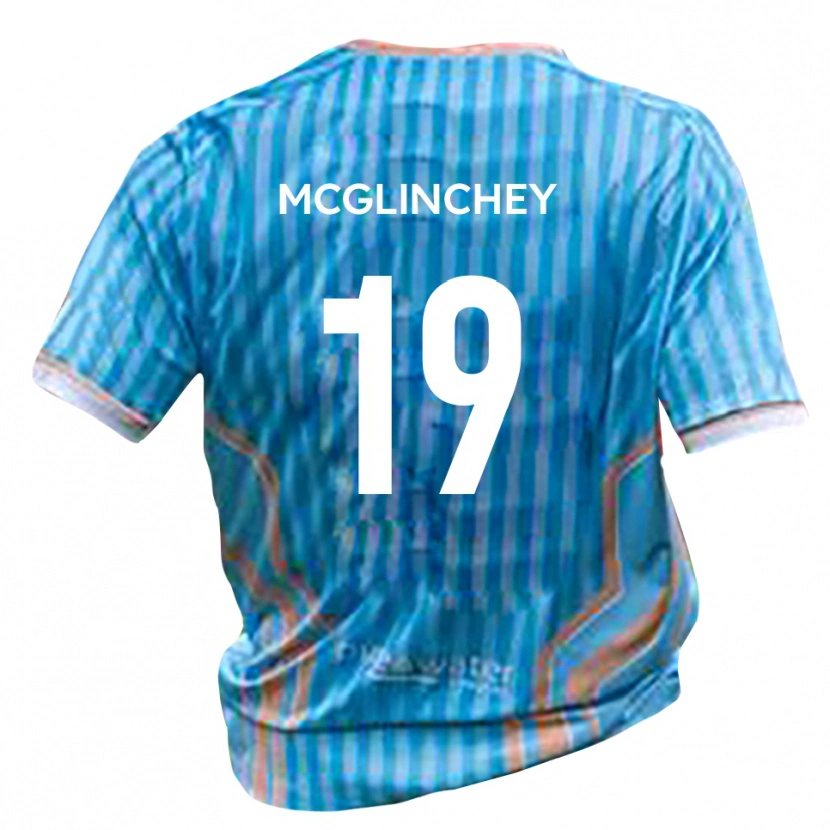 Danxen Uomo Maglia Tom Mcglinchey #19 Nero Oro Kit Gara Away 2025/26 Maglietta