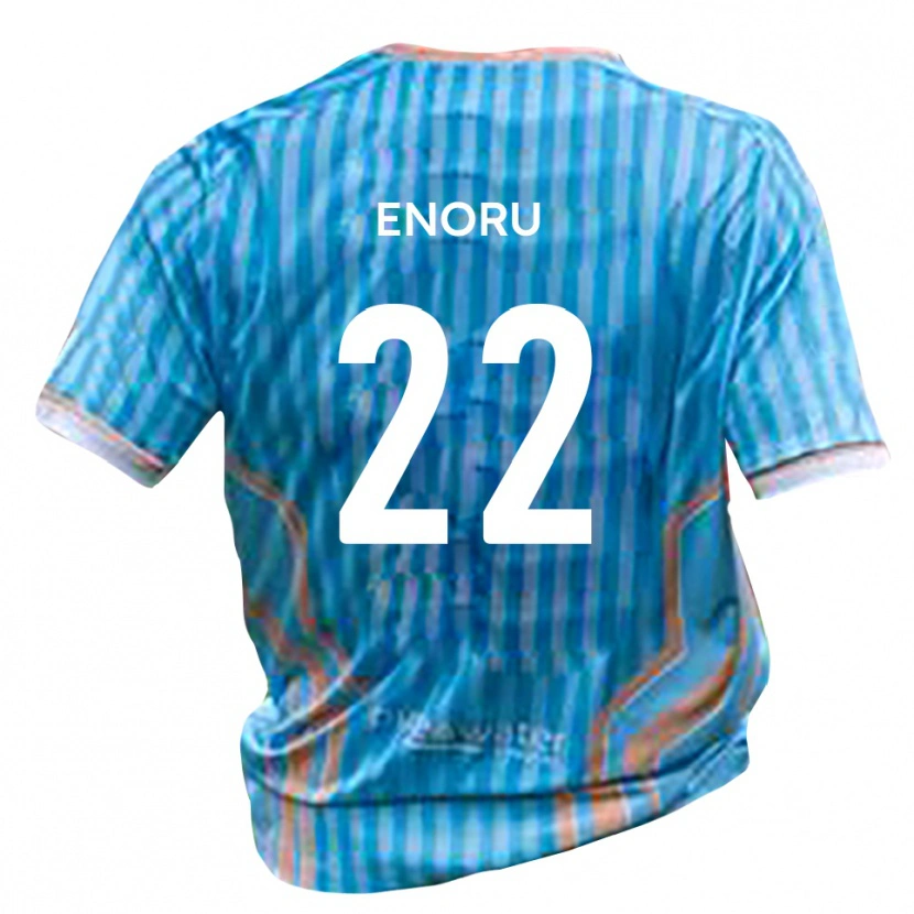 Danxen Uomo Maglia Beck-Ray Enoru #22 Nero Oro Kit Gara Away 2025/26 Maglietta