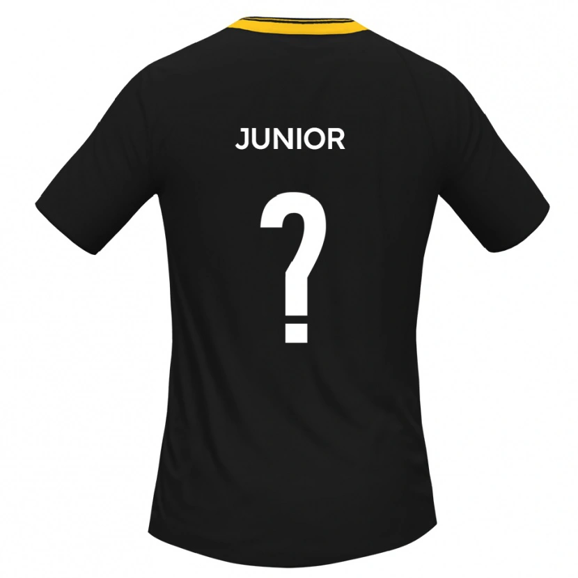 Danxen Uomo Maglia Jordan Junior #0 Nero Giallo Kit Gara Away 2025/26 Maglietta