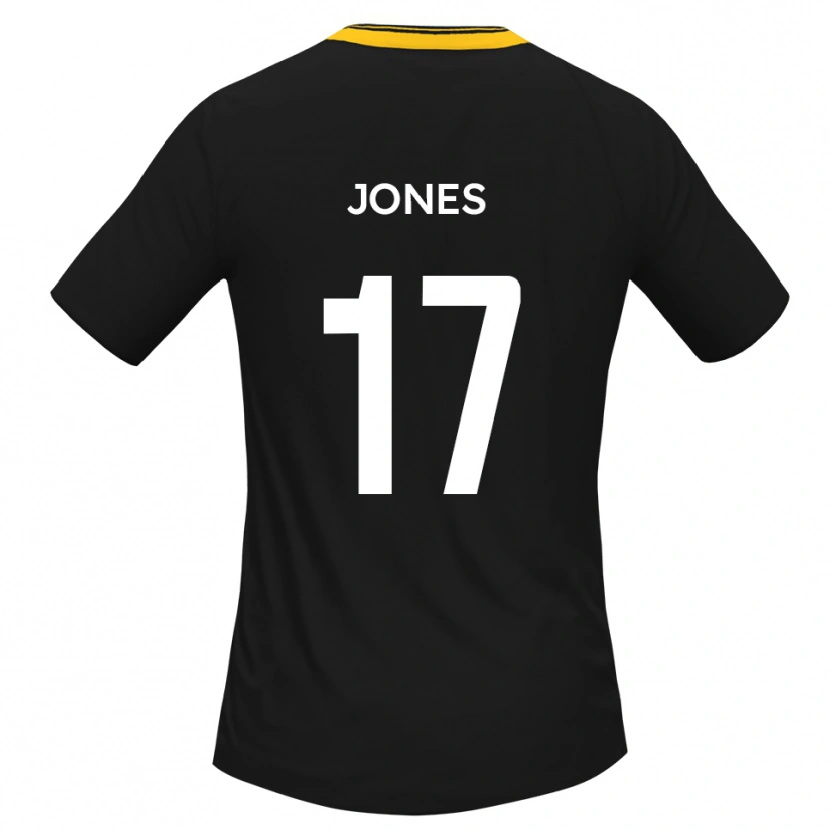 Danxen Uomo Maglia Aaron Jones #17 Nero Giallo Kit Gara Away 2025/26 Maglietta