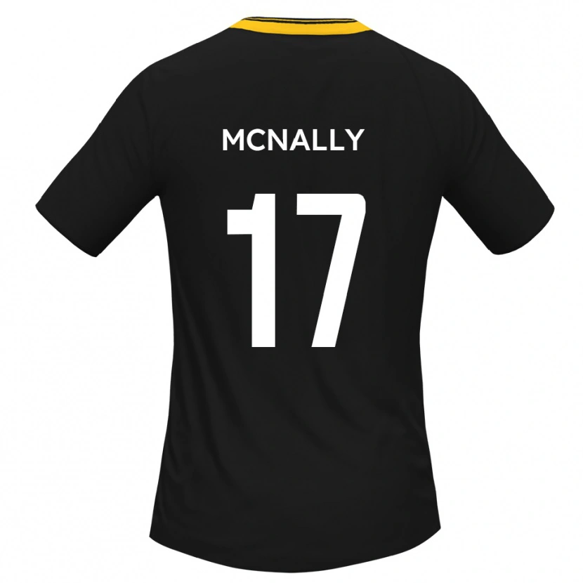 Danxen Uomo Maglia Jordan Mcnally #17 Nero Giallo Kit Gara Away 2025/26 Maglietta