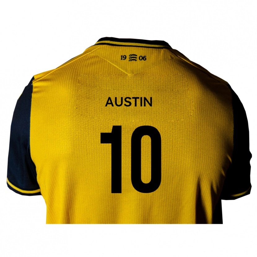 Danxen Uomo Maglia Sam Austin #10 Giallo Nero Kit Gara Away 2025/26 Maglietta