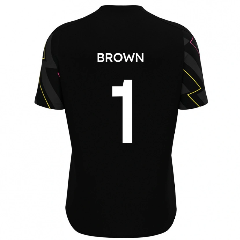 Danxen Uomo Maglia Rory Brown #1 Nero Grigio Kit Gara Away 2025/26 Maglietta