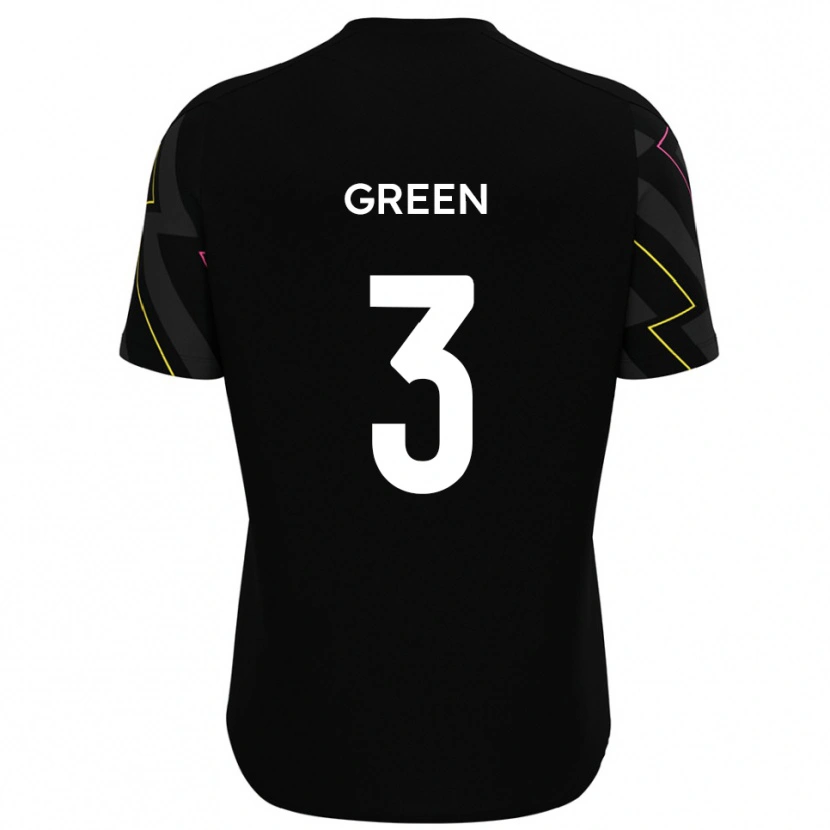 Danxen Uomo Maglia Cameron Green #3 Nero Grigio Kit Gara Away 2025/26 Maglietta