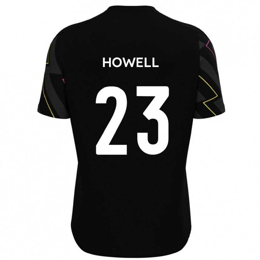 Danxen Uomo Maglia Finn Howell #23 Nero Grigio Kit Gara Away 2025/26 Maglietta