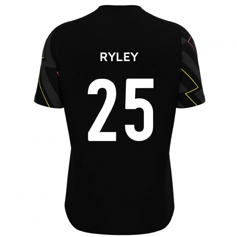 Danxen Uomo Maglia Kian Ryley #25 Nero Grigio Kit Gara Away 2025/26 Maglietta