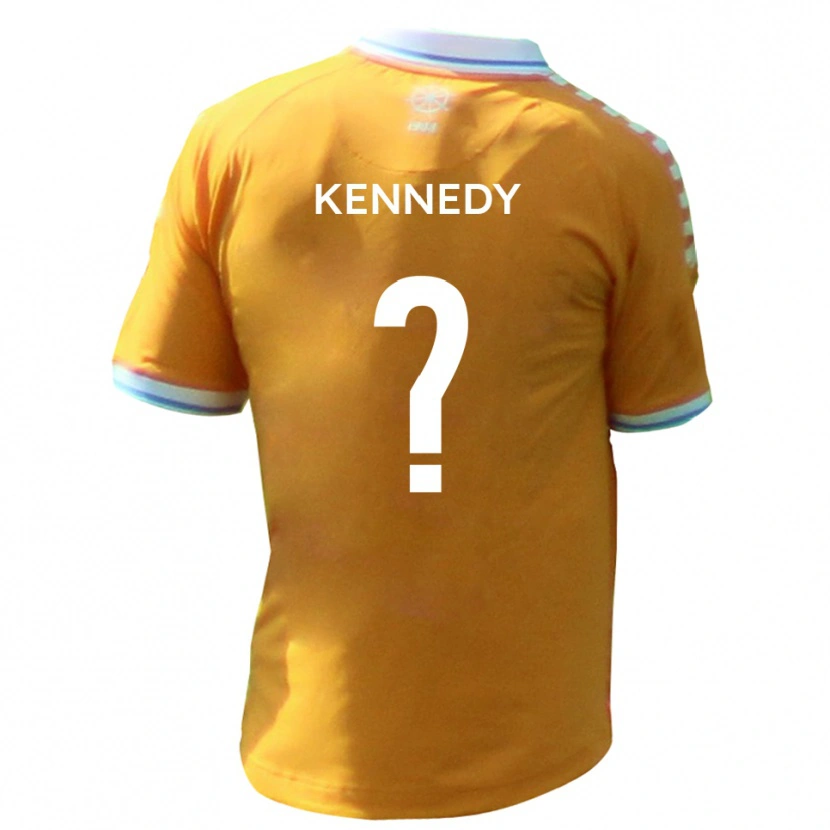 Danxen Uomo Maglia Leo Kennedy #0 Giallo Blu Kit Gara Away 2025/26 Maglietta