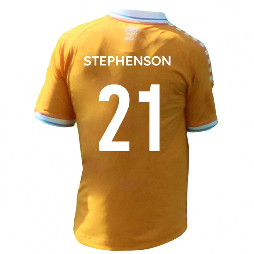 Danxen Uomo Maglia Louis Stephenson #21 Giallo Blu Kit Gara Away 2025/26 Maglietta