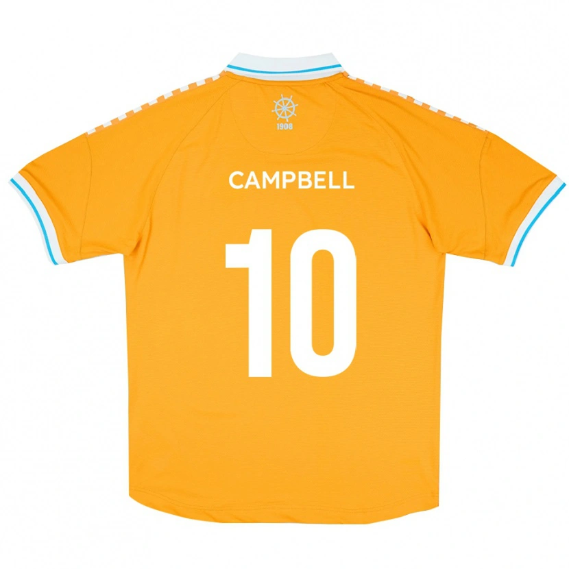 Danxen Uomo Maglia Adam Campbell #10 Giallo Blu Kit Gara Away 2025/26 Maglietta