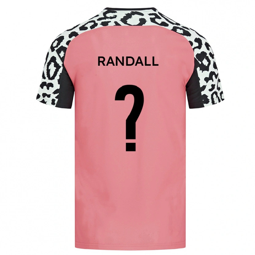 Danxen Uomo Maglia Estelle Randall #0 Rosa Nero Kit Gara Away 2025/26 Maglietta