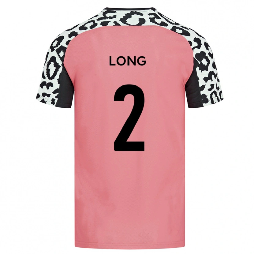 Danxen Uomo Maglia Sean Long #2 Rosa Nero Kit Gara Away 2025/26 Maglietta
