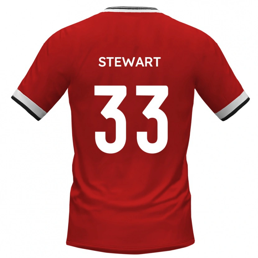 Danxen Uomo Maglia Noah Stewart #33 Bianco Nero Kit Gara Away 2025/26 Maglietta