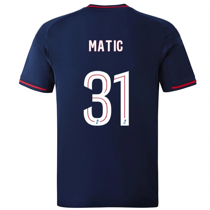 Danxen Uomo Maglia Nemanja Matic #31 Blu Marino Rosso Kit Gara Away 2025/26 Maglietta