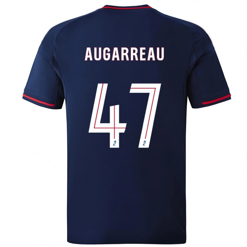Danxen Uomo Maglia Sofiane Augarreau #47 Blu Marino Rosso Kit Gara Away 2025/26 Maglietta