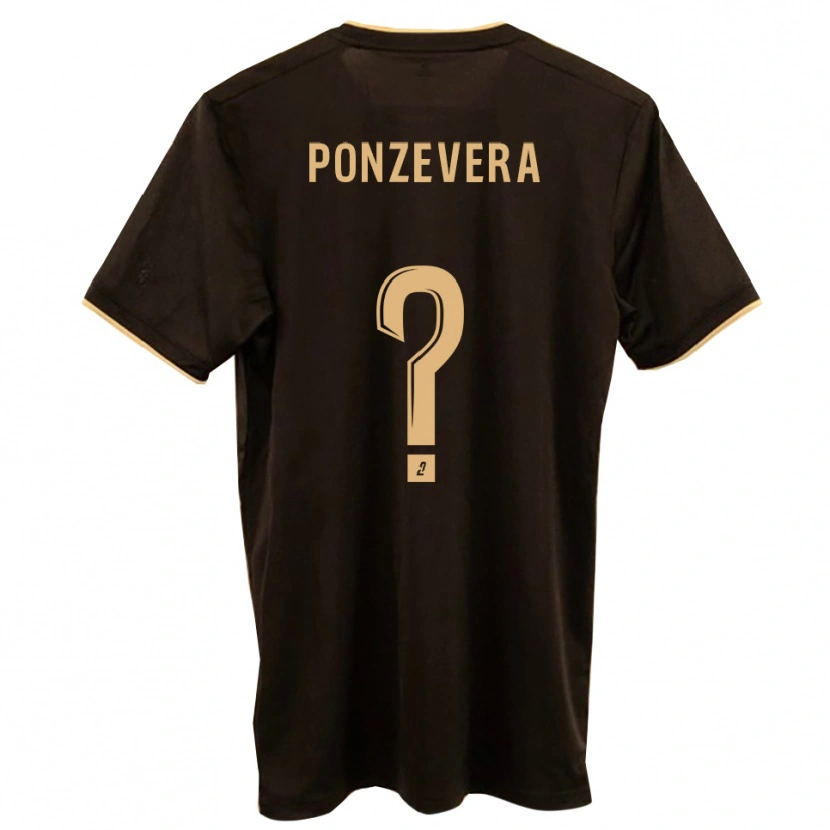Danxen Uomo Maglia Pierre-Pascal Ponzevera #0 Blu Rosso Kit Gara Away 2025/26 Maglietta