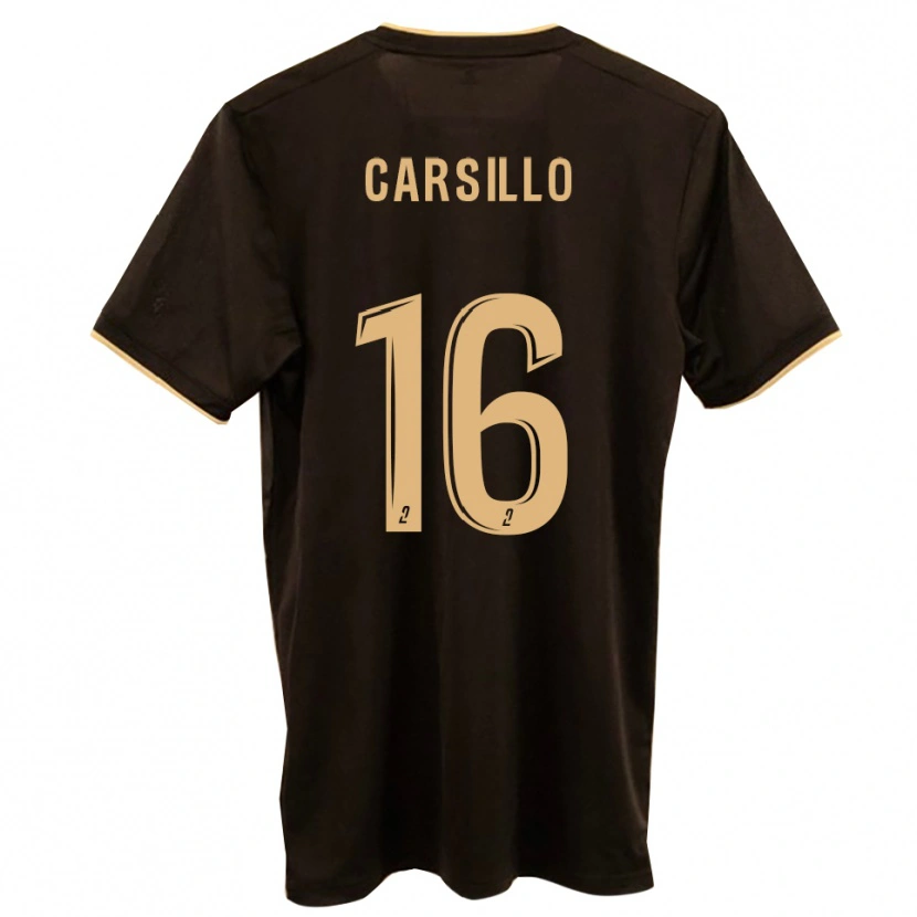 Danxen Uomo Maglia Pierre-François Carsillo #16 Blu Rosso Kit Gara Away 2025/26 Maglietta