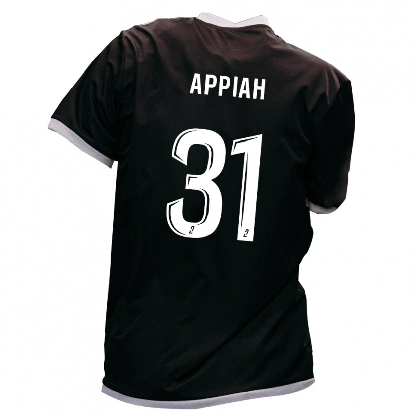 Danxen Uomo Maglia Arvin Appiah #31 Nero Oro Kit Gara Away 2025/26 Maglietta