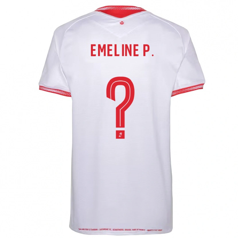 Danxen Uomo Maglia Emeline Poirel #0 Nero Rosso Kit Gara Away 2025/26 Maglietta
