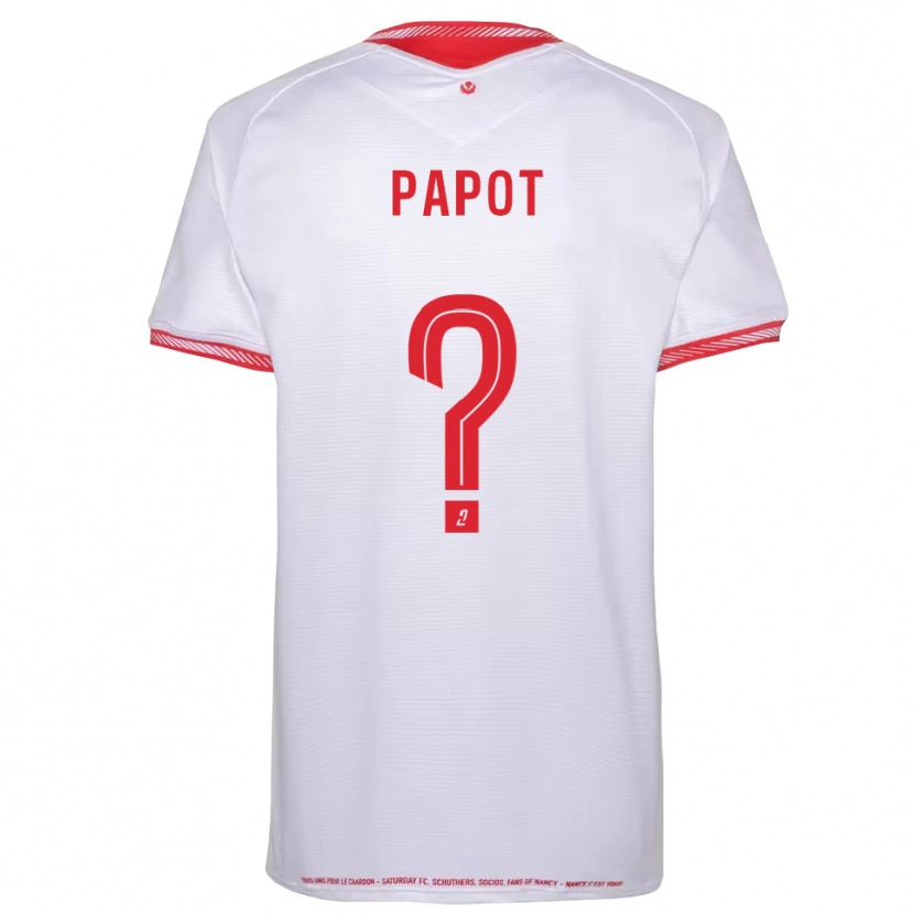 Danxen Uomo Maglia Jeanne Papot #0 Nero Rosso Kit Gara Away 2025/26 Maglietta
