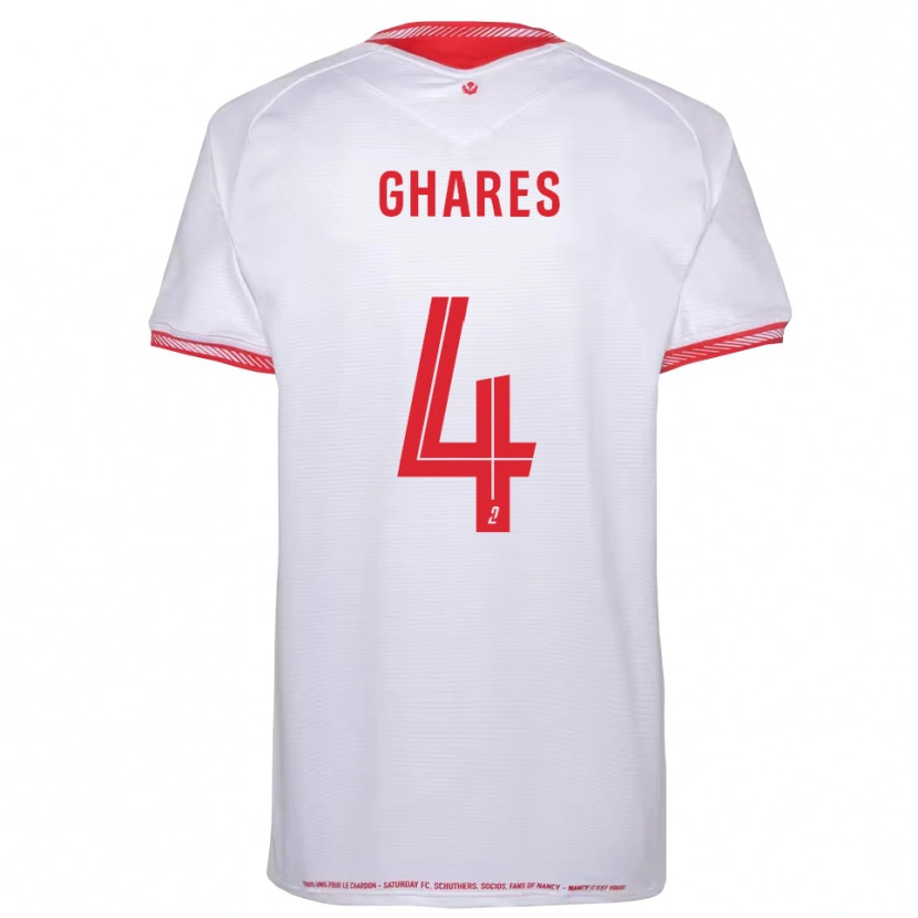 Danxen Uomo Maglia Haïssam Ghares #4 Nero Rosso Kit Gara Away 2025/26 Maglietta