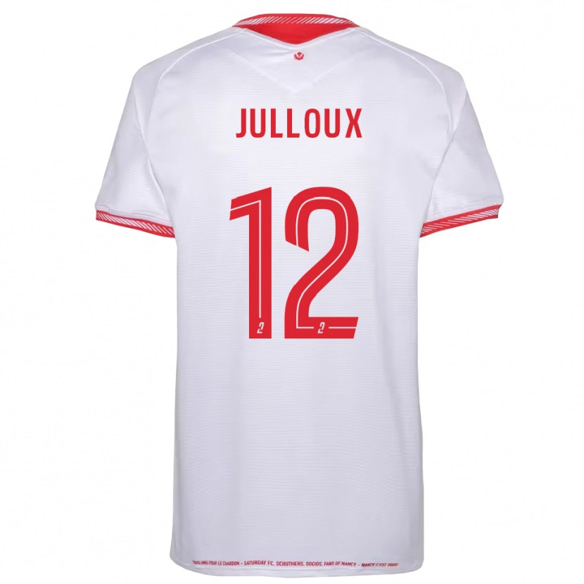 Danxen Uomo Maglia Adrien Julloux #12 Nero Rosso Kit Gara Away 2025/26 Maglietta