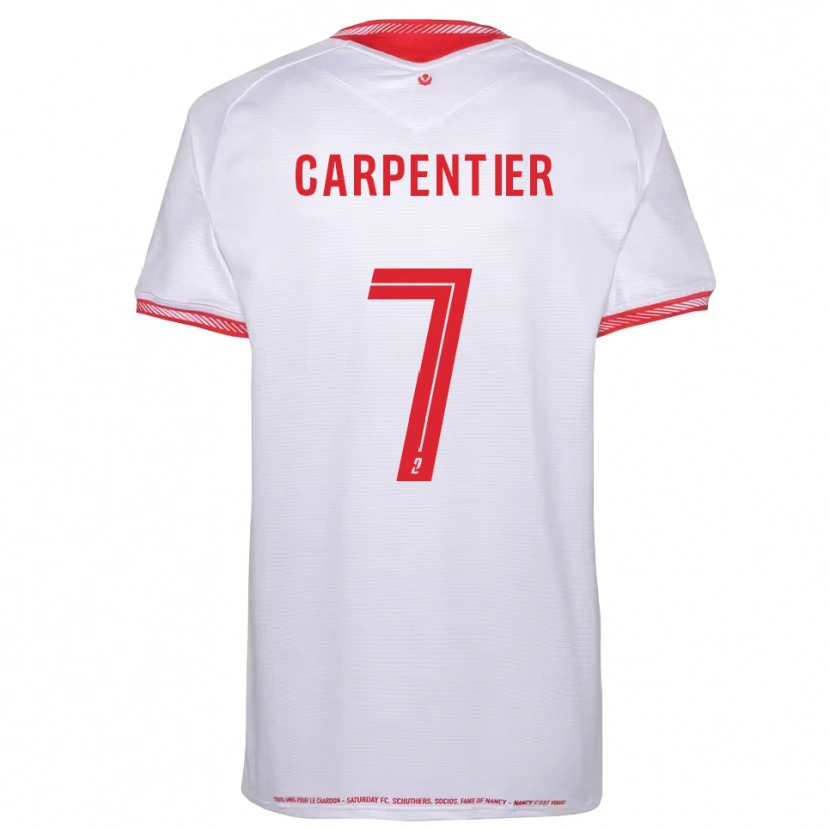 Danxen Uomo Maglia Quentin Carpentier #7 Nero Rosso Kit Gara Away 2025/26 Maglietta