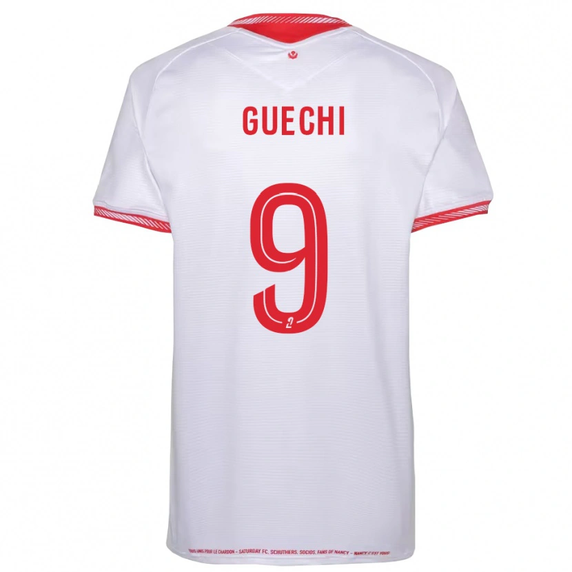 Danxen Uomo Maglia Abderraouf Guechi #9 Nero Rosso Kit Gara Away 2025/26 Maglietta