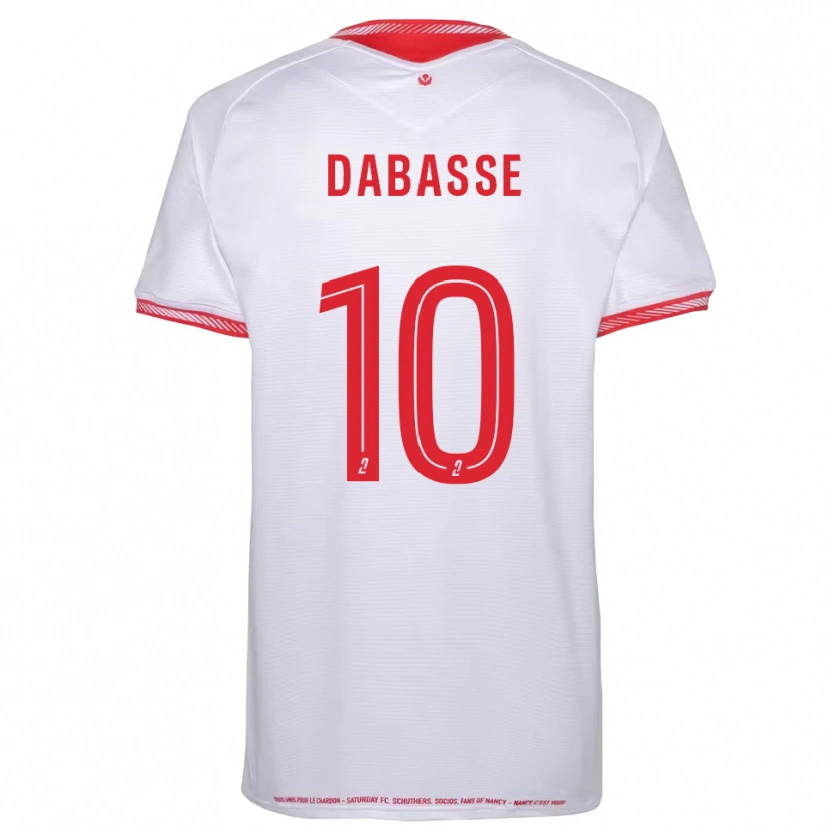 Danxen Uomo Maglia Adrian Dabasse #10 Nero Rosso Kit Gara Away 2025/26 Maglietta