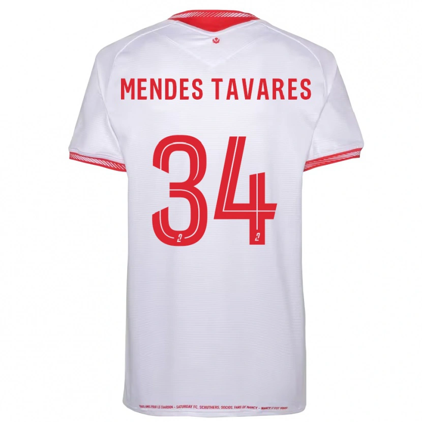 Danxen Uomo Maglia Carlos Mendes Tavares #34 Nero Rosso Kit Gara Away 2025/26 Maglietta