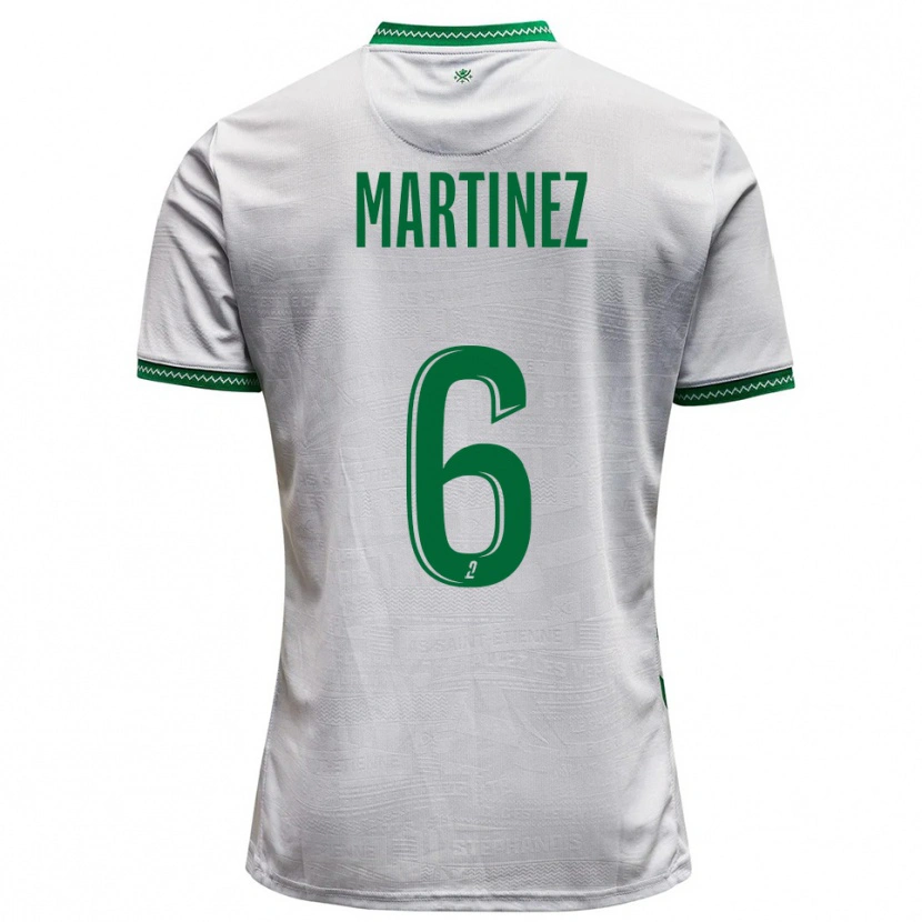 Danxen Uomo Maglia Lisa Martinez #6 Bianco Verde Kit Gara Away 2025/26 Maglietta