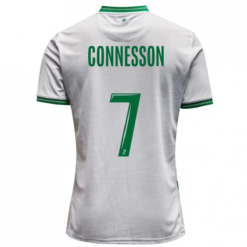 Danxen Uomo Maglia Adèle Connesson #7 Bianco Verde Kit Gara Away 2025/26 Maglietta