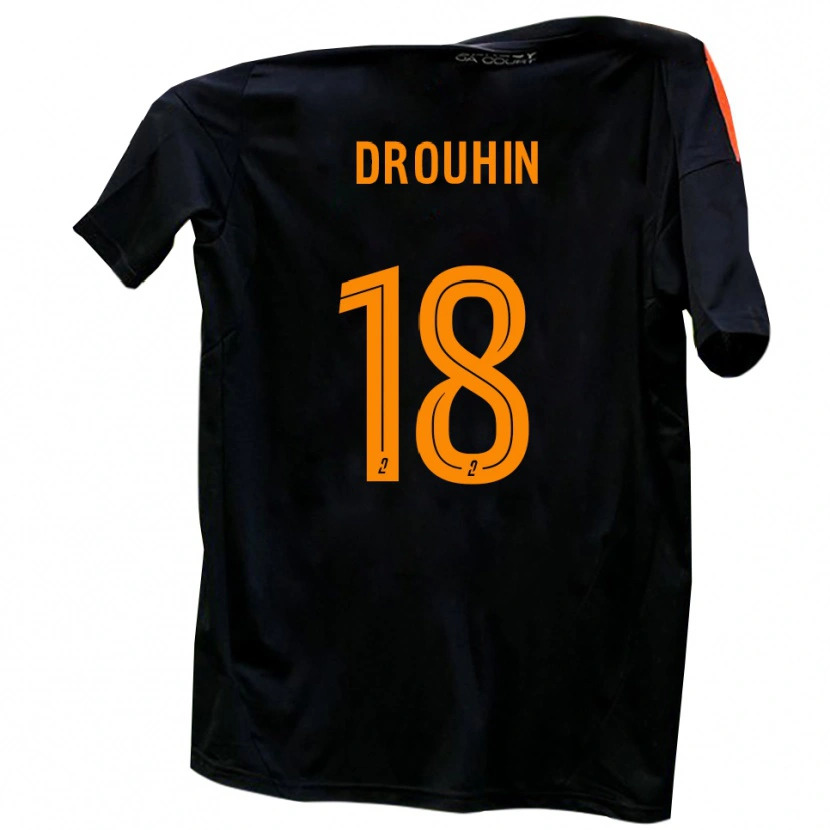 Danxen Uomo Maglia Axel Drouhin #18 Bianco Rosso Kit Gara Away 2025/26 Maglietta