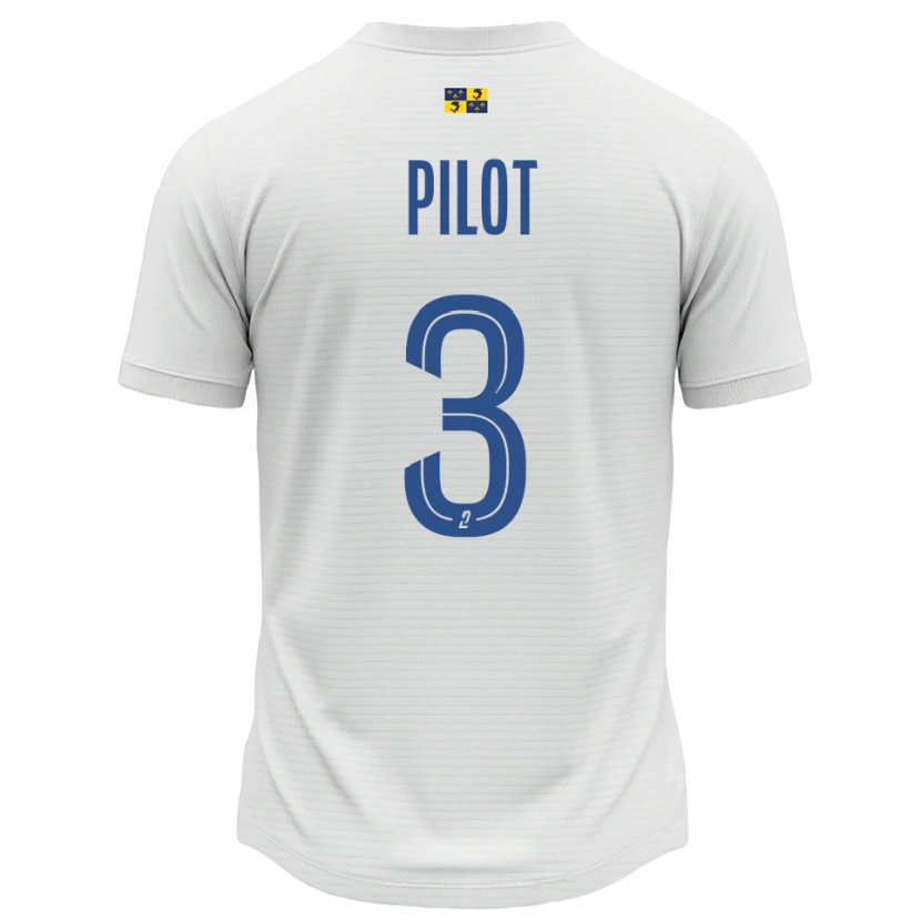Danxen Uomo Maglia Romane Pilot #3 Bianco Blu Kit Gara Away 2025/26 Maglietta