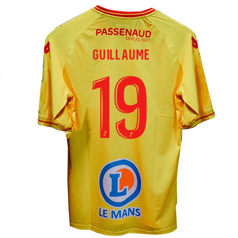 Danxen Uomo Maglia Baptiste Guillaume #19 Giallo Kit Gara Away 2025/26 Maglietta